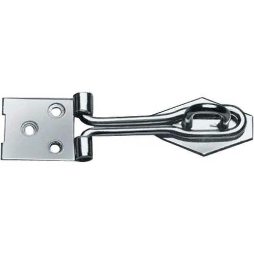 LÜSEBRINK Türriegel Überfalle leichte Ausführung verzinkt 100mm mit Öse, (1-tlg)