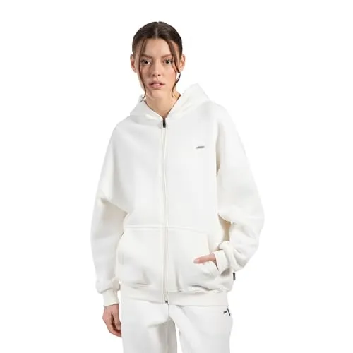 SMILODOX Zip Hoodie Damen Lyanna, Kapuzenjacke mit Reißverschluss, weichem Material und Seitentaschen, dezentes Logo, Hochwertige Verarbeitung, Lässiger Allrounder für Alltag, Freizeit und Sport