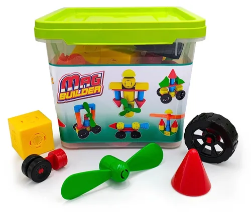 Mag Builder Magnetbausteine – Starter-Set 40 Teile mit praktischer Aufbewahrungsbox