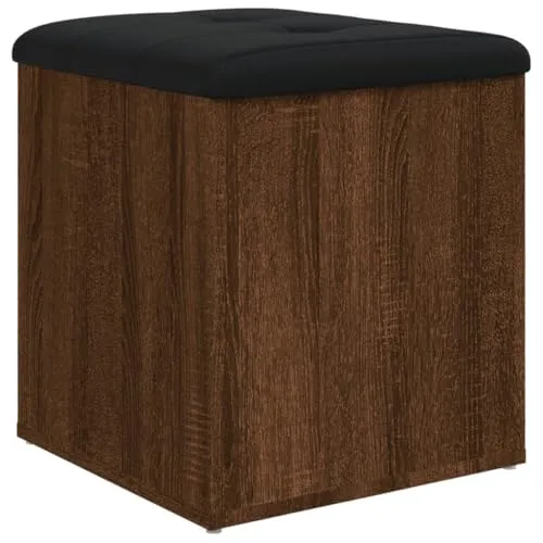 vidaXL Sitzbank mit Stauraum Braun Eiche 42x42x45 cm - Drohnen-Zubehör: Diese stilvolle Sitzbank bietet nicht nur eine gemütliche Sitzgelegenheit, sondern auch viel Stauraum für deine Ausrüstung und persönliche Gegenstände.