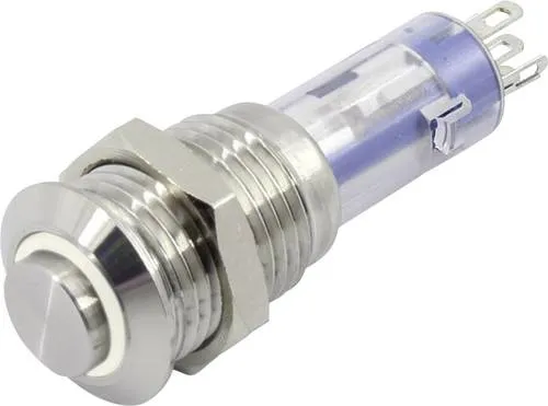 TRU COMPONENTS TC-6647620 LAS4GQH-11ZE/W/24V/S Druckschalter 48V 2A 1 x Ein/Aus rastend Weiß 1St.