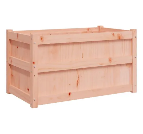 vidaXL Rechteckiger Pflanzkübel aus Douglasienholz - Übertöpfe aus massivem, langlebigem Douglasienholz mit großem Fassungsvermögen – ideal für Blumen und Gemüse auf Garten und Terrasse.