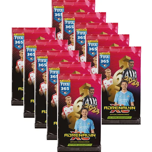Panini FIFA 365 - 2024 Adrenalyn XL Trading Cards - 10 Booster