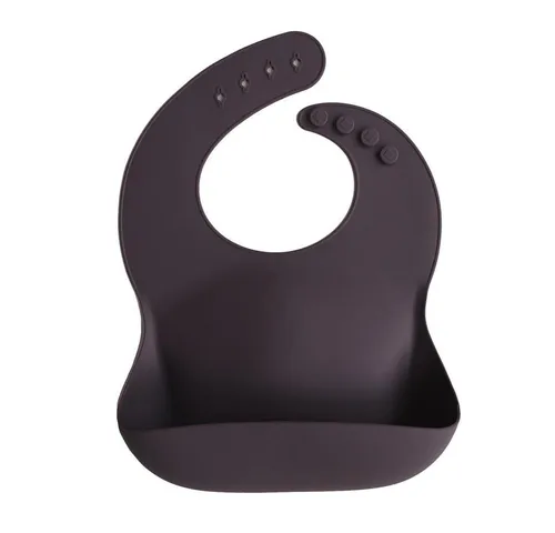 Mushie Lätzchen, in Sparrow Lila, aus Silikon BPA-frei, für Baby