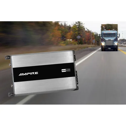 AMPIRE MBM4.24V-2G Endstufe - 4x 100 Watt, Class D - Car-HiFi-Endstufen für LKW, Busse und Boote mit Subsonicfilter, Bassanhebung und Überlastungsschutz für kraftvollen Sound.