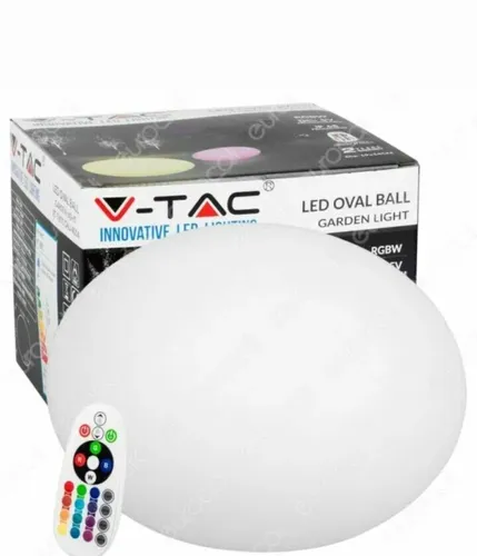 Kugel Hell RGB - v-tac - Wiederaufladbare Lichtkugel mit Fernbedienung - Lampen für innen und außen, wiederaufladbar und mit Fernbedienung für individuelle Lichtgestaltung.