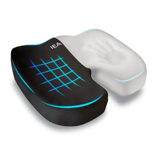 IEA Medical – Ergonomisches Sitzkissen mittel | Steißbein entlastende Sitzauflage für Bürostuhl, Auto & Home Office – rutschhemmend, atmungsaktiv, Sitzkomfort