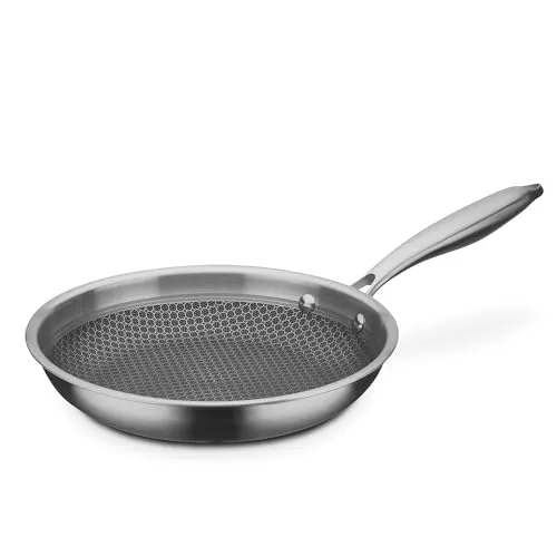 GSW Bratpfanne Inoxxa Black (24 cm) - Pfanne für alle Herdarten, inklusive Induktion, mit hitzeabweisendem Edelstahlgriff für sicheres Braten und Kochen.