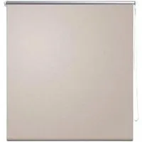 vidaXL Verdunkelungsrollo - Seitenzug Rollo für optimale Lichtkontrolle - Seitenzug- & Springrollos, blickdicht mit thermobeschichteter Rückseite für Wärme- und Lichtabweisung, ideal für Wohnräume und einfache Montage ohne Bohren.