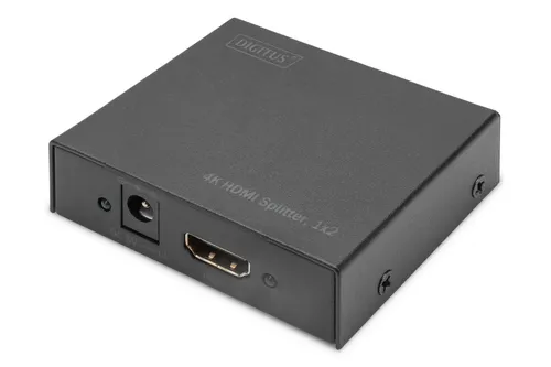 DIGITUS DS-46304 HDMI Splitter 1x2 - UHD 4K 30Hz, verteilt Videosignal auf 2 Geräte und unterstützt DTS, Dolby Digital und HDCP 1.3
