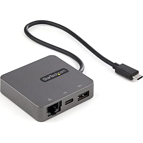 StarTech.com USB-C Multiport Adapter DKT31CHVL - USB-Kabel, -Hubs & -Adapter - Vielseitiger mobiler Adapter mit HDMI, VGA und Gigabit-Ethernet für Mac, Windows, Chrome und Android.