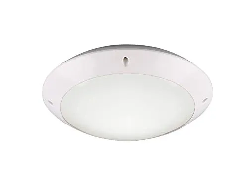 meineWunschleuchte Runde Außendeckenleuchte Ø 26cm - Lampen - Wetterfeste Außendeckenleuchte mit austauschbarer E27 LED, ideal für Außenbereiche und Wandmontage, sorgt für warmweißes Licht (3000K) und hat eine Schutzklasse IP54.