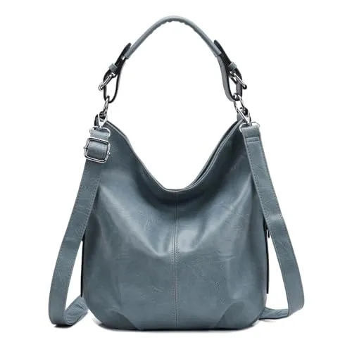 ITALYSHOP24 Schultertasche Damen Shopper Hobo Bag