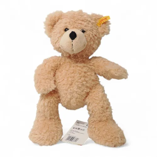 Steiff Original 111327 Teddybär Finn | 28 cm beige - Hochwertiges Stofftier aus Deutschland, ideal als treuer Begleiter für Kinder oder als Sammlerstück für Teddybär-Liebhaber.