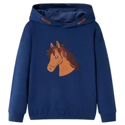 Kinder-Kapuzenpullover Marineblau 104