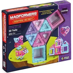 MAGFORMERS 2042633 274-33 Konstruktionsspielzeug - Bauspielzeugset mit 30 bunten Teilen, fördert kreatives Denken und wissenschaftliches Verständnis von 3 bis 99 Jahren.