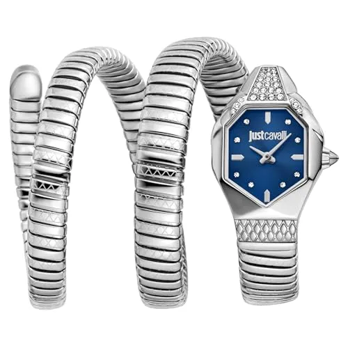 Just Cavalli Damen Analog Quarz Uhr mit Edelstahl Armband JC1L370M0025