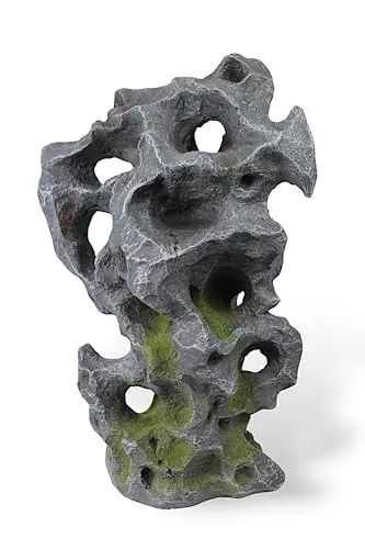 Arnusa Künstlicher Gartenfelsen 55 cm – Wetterfester Deko Stein in Ozeanfindling-Optik - Realistischer Kunstfelsen aus Polyresin, leicht und ideal für Garten, Teich & Beet. Wetterfest, UV-beständig und pflegeleicht – setzt stilvolle Akzente im Außenbereich.