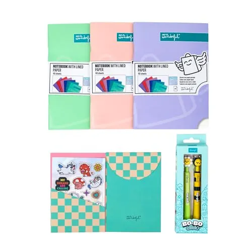 Mr. Wonderful Pack Back to School Soft Colours Federmäppchen und Schreibwaren-Zubehör
