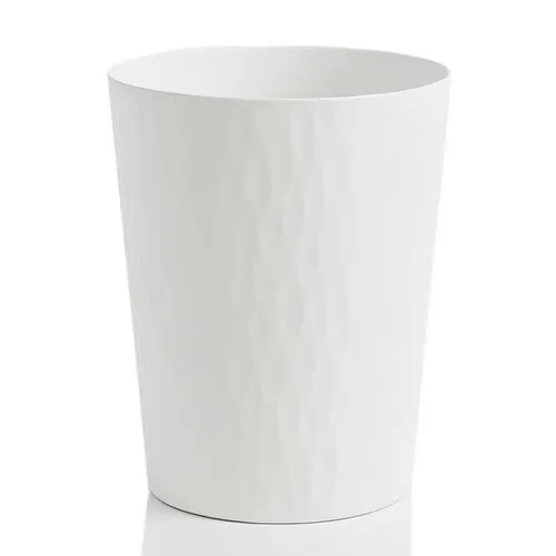 Sinoba Papierkorb moderner Mülleimer Papiereimer 9099 rund in weiß von Sinoba