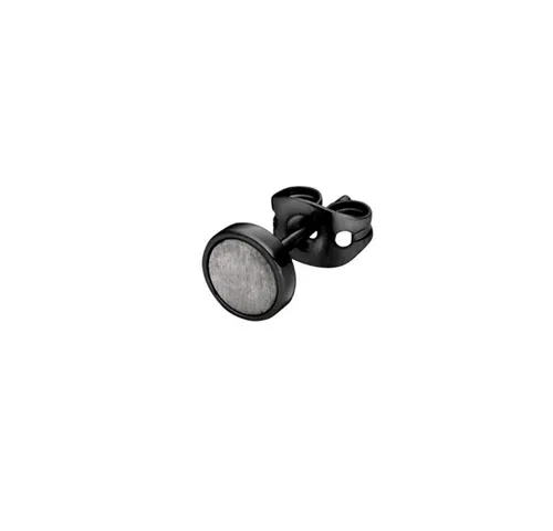 Monomania Ohrstecker Einzeln Orbis Edelstahl Schwarz 6 mm - Eleganter Ohrstecker aus schwarzem Edelstahl, ideal für Herren. Zeitloses Design für jeden Anlass und perfekten Tragekomfort.