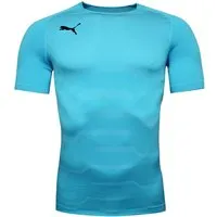 Puma Final Evoknit Torhüter Jersey Kompressions-Fitnessstudio T-Shirt 703453 08