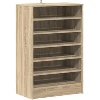 vidaXL Schuhschrank Sonoma-Eiche 60x35x92 cm