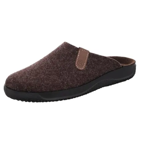 Rohde Damen Pantoletten und Slipper 42 EU - Hausschuhe aus kuscheligem Softfilz mit flacher Aerosoftsohle, ideal für gemütliche Stunden zu Hause und optimaler Tragekomfort.