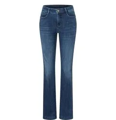 Mac Damen Jeans Dream Boot Slim Fit Bootcut darkblue (83) 40/30 - Feminine Bootcut Jeans von Mac, mit Five-Pocket-Design und schlankem, ausgestelltem Bein für einen perfekten Sitz.