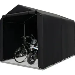 COSTWAY Fahrradabdeckung 160x218x164cm, Fahrradgarage mit aufrollbarer Reißverschlusstür tragbar, für Fahrräder