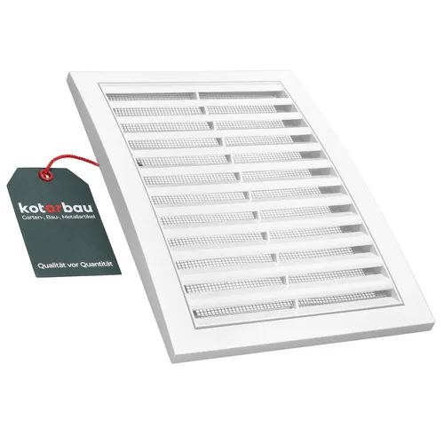 KOTARBAU® Lüftungsgitter 180 x 250 mm Abluftgitter Kunststoff mit Insektenschutz