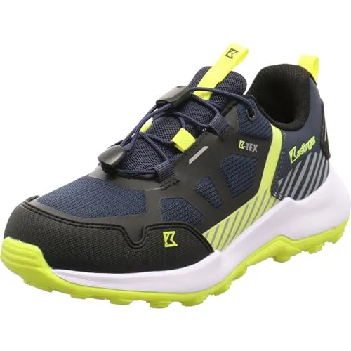 Kastinger GSK-KRAXEN Low KTX Wanderschuhe für Jungen, dk Navy/Lime, 30 EU - Robuste Wanderschuhe für Kids mit K-TEX Membran für Wetterschutz und effizienter Feuchtigkeitsableitung. Speedlace-System für sicheren Halt und Ortholite Einlage für ein optimales Fußklima.
