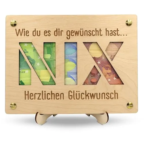 ZUKLA Verpackung für Geldgeschenke XL 20 x 15 cm