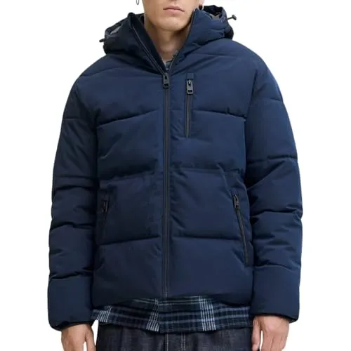 Jack & Jones Essential Owen Puffer Winterjacke Herren - Funktionsjacke für kalte Tage, windabweisend mit warmem Futter und Kapuze. Ideal für Stadt und Natur, bietet höchsten Komfort und praktische Taschen.