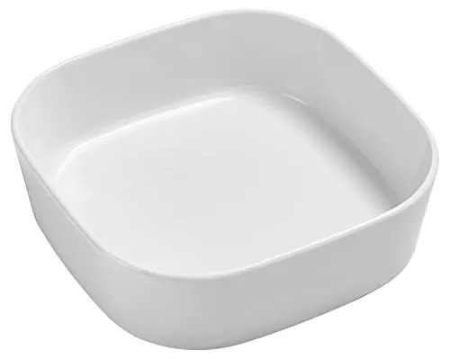 Rosti Modula Auflaufform 24 x 24 x 7 cm, weiß - Hochwertige Porzellan Auflaufform, ideal für vielseitige Gerichte und hitzebeständig für den Ofen.