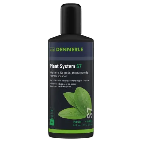 Dennerle Plant System S7 - 250 ml Vitalstoffe für anspruchsvolle Pflanzenaquarien, fördert gesundes Wachstum mit hochkonzentrierten Mikronährstoffen