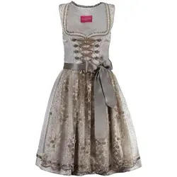 Krüger Dirndl Mini Dirndl Nena Silber, Gr.36 Damen in grau von Krüger