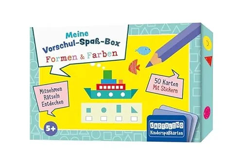 Meine Vorschul-Spaß-Box: Formen und Farben: Mitnehmen, rätseln, entdecken (KARTOLINO Kinderspaßkarten: Meine Vorschul-Spaß-Box)