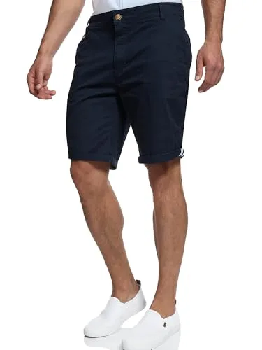 Indicode Chinoshorts Creel - Beige L - Herren-Shorts aus elastischer Baumwoll-Qualität für optimalen Tragekomfort, ideal für lässige Sommerlooks.