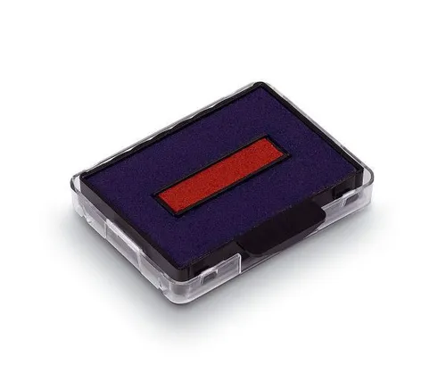 trodat 6 50 2 Ersatzkissen - Stempelersatzkissen 5430 in blau rot, dokumentenecht und ideal für langlebige Stempelabdrücke