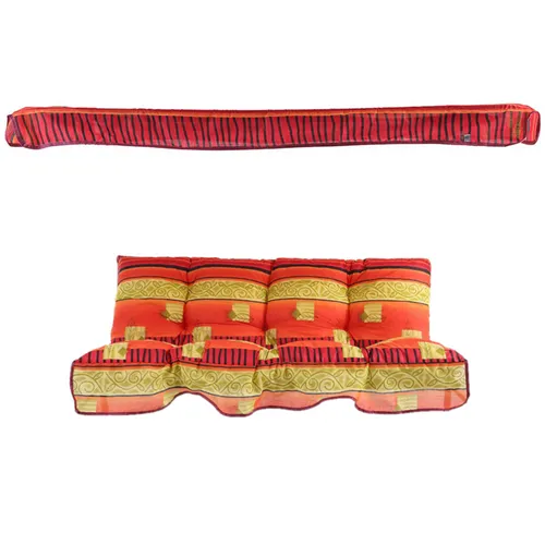 Auflagenset Hollywoodschaukel Sonnendach Polster Bankauflage Sitzkissen 138 cm