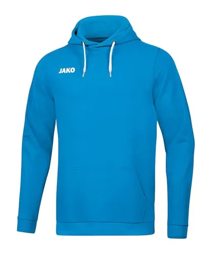JAKO Kinder Kapuzensweat Base - Hochwertiger Kapuzensweat für Kinder, aus 100% Bio-Baumwolle, einlaufvorbehandelt und in sechs Farben erhältlich. Ideal für Freizeit und Sport, mit lässigem Design und praktischer Kängurutasche.
