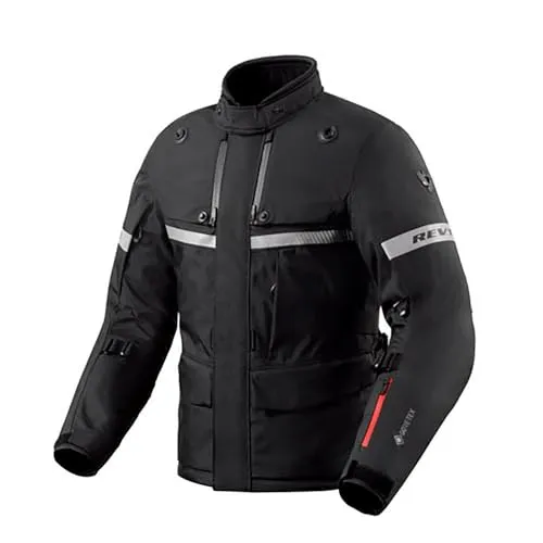 Revit Poseidon 3 GTX Motorrad Textiljacke M - Motorradjacke aus weichem Mesh-Abstandsgewebe mit abnehmbarem Sturmkragen und einstellbaren Protektorentaschen für optimalen Schutz und Komfort.