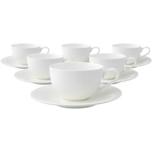 Villeroy & Boch New Cottage Basic Cappuccinotasse mit Untertasse 290 ml