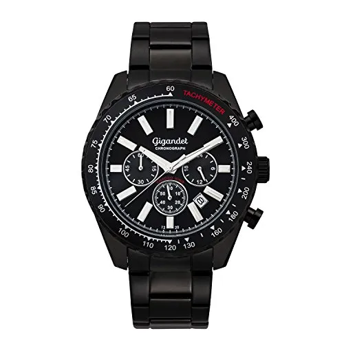 Gigandet Chrono King G28-007 Herrenuhr - Armbanduhr für Herren mit präzisem Chronographenwerk, kratzfestem Mineralglas und massivem Edelstahlgehäuse für höchste Ansprüche.