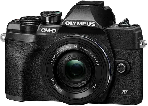Olympus OM-D E-M10 Mark IV Pancake Kit - 20 MP Micro Four Thirds, 4K Video und 5-Achsen-Bildstabilisierung für kreative Aufnahmen unterwegs