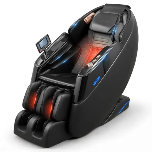 VEVOR 4D-Zero-Gravity Massagesessel mit Fußstütze und Bluetooth