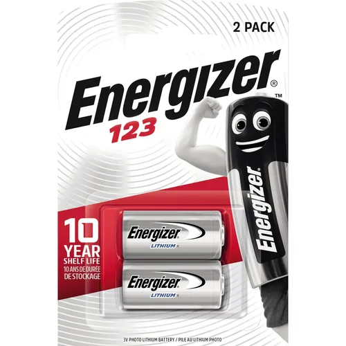 Energizer 123 Lithium Photo (2 Stk., CR123A, 1500 mAh) (628289)