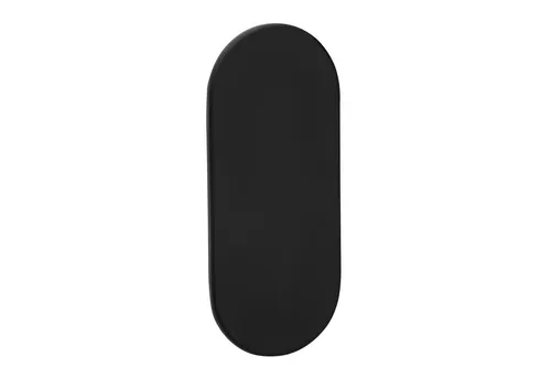Produktbild SO-TECH® Türbeschlag selbstklebende Edelstahl Tür-Rosetten mit 3M-VHB-Klebepad (1 St), Blindrosette oval 65x28x2mm schwarz