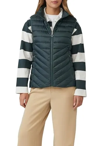 s.Oliver Packbare leichte Steppweste mit Stehkragen - Funktionsjacken, slim fit und packbar, ideal für Outdoor-Aktivitäten, bietet Wärme und Komfort mit stylischem Stehkragen und praktischer Innentasche.